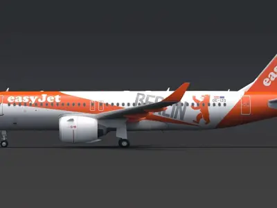 EasyJet A320 Berlin 3D model