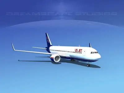 Boeing 767-300 US Jet 3D model