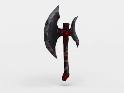 Axe Low-poly 3D model shop