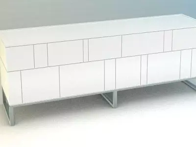 TV Console Free low-poly 3D model