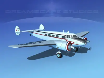 Lockheed L10 Electra Marshall 3D model