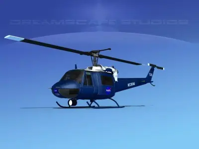 Bell 204 NASA 1 3D model