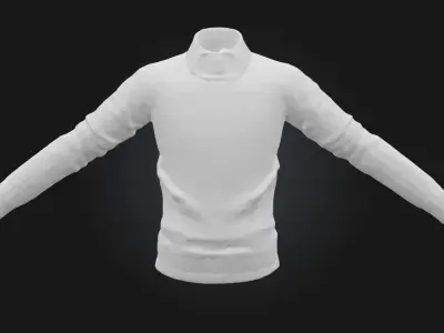 Reindeer Sweater Design  Cozy Festivity in Every Stitch 3D model