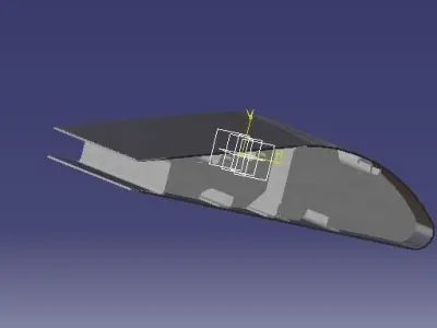 airfoil cad model Free 3D model