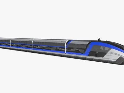 China Railway Maglev Train 3D model