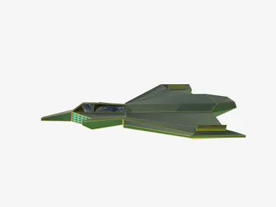 green space mosquito Low-poly 3D model