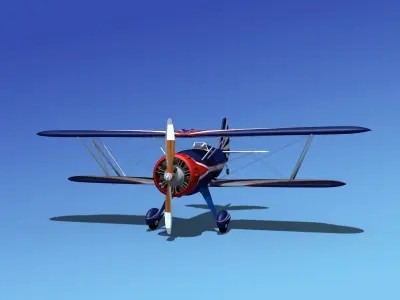 Waco YMF-5 V06 3D model