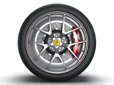 Ferrari OEM F12 wheel 3D model