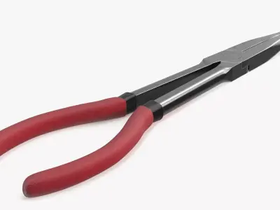 Automotive Spark Plug Boot Puller with Rubber Grip 3D model
