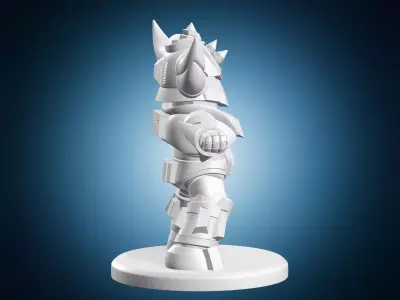 Grendizer Robot With Horns 3D print model