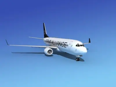 Boeing 737-800 Star Alliance 3D model
