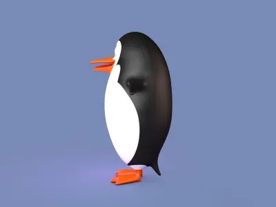 Penguin Low-poly 3D model