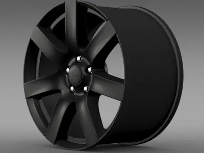 Jeep Wrangler Anlimited Altitude 2014 rim 3D model