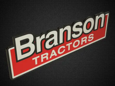 branson logo 3D model