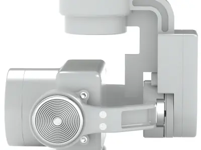 Camera Gimbal DJI Phantom 4 PRO Low-poly 3D model