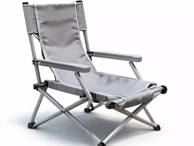Realistic Folding Camping Chair 3D Model Low-poly 3D model