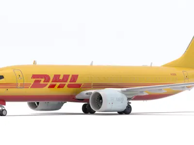 Boeing 737-800 MAX DHL 3D model