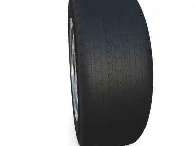 Generic Alloy Wheel and Brake 3D model