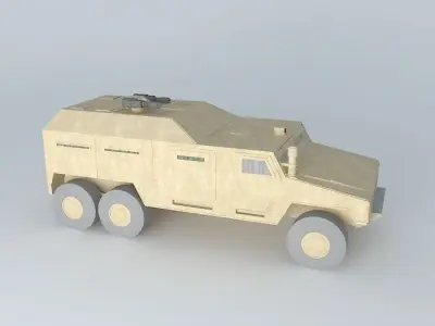 The commander voevaya mobile machine Free 3D model