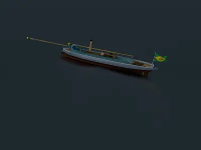 Alfa III Spearhead Torpedo Boat Low-poly 3D model