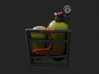  Fortnite Last Gasp Backpack 3D model