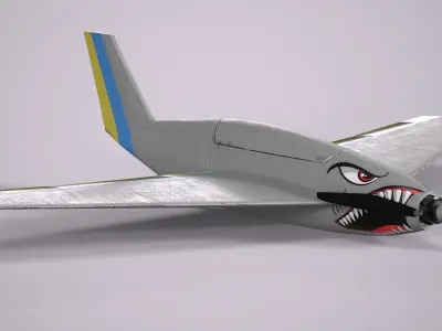  Military Drone  Low-poly 3D model