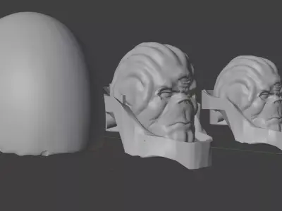 SPACE RACER 3D HEADSCULPT INVINCIBLE 1 12 TS CUSTOMS 3D print model