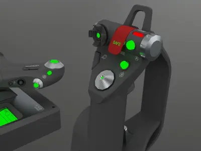  Logitech G X52 Professional Space Low-poly 3D model