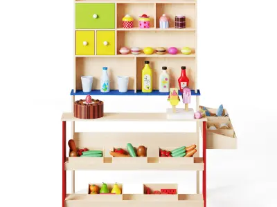 Children Corner Shop By Lelin Toys 3D model