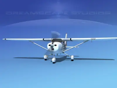 Cessna 172 Skyhawk 1967 V10 3D model