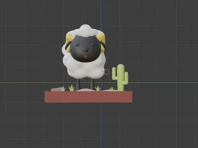 Little Sheep 3D model
