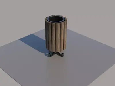 Trash Box - Outdoor Low-poly 3D model purchase