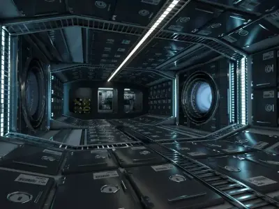 Interior spaceship  3D model