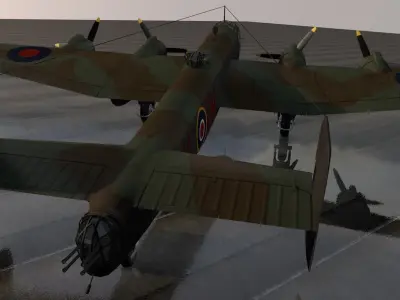 Handley Page Halifax Mk-3 3D model