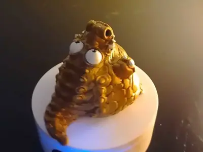 Happy fat crocodile 3D print model