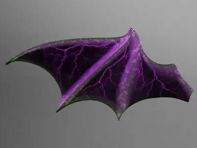 Bat wings halloween SPECIAL PRICE Free low-poly 3D model