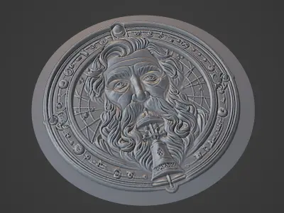 Pisagor Medallion 3D print model