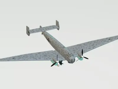JUNKERS Ju86 R-1 GERMANYS U2 HIGHFLYING SPY PLANE - 3D model