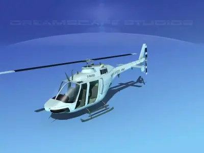 Bell OH-58B US Army 4 3D model