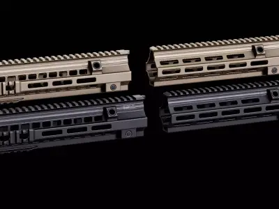 Geissele SMR HK416 MK15 Handguards Low-poly 3D model