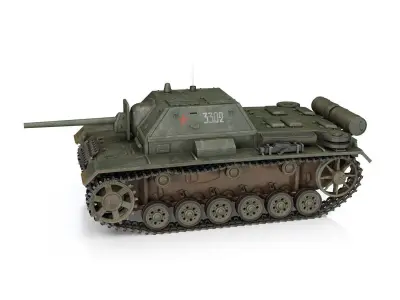 SU-76i - Soviet Assault gun - 3302 3D model