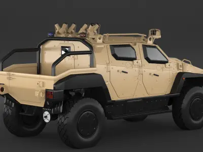 Yoruk Military Armored Vehicle 3D model