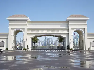 Entrence gate 3D model