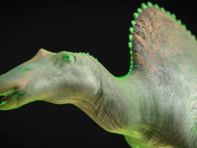 Oranosaurus  Low-poly 3D model