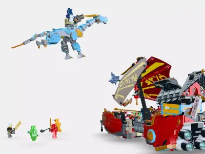LEGO NINJAGO Destinys Gift - Race against time 71797 Low-poly 3D model