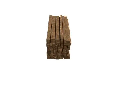 Wood stack Low-poly 3D model