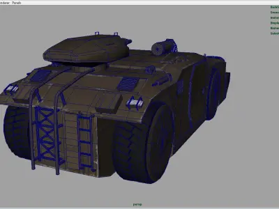 M577 APC 3D model
