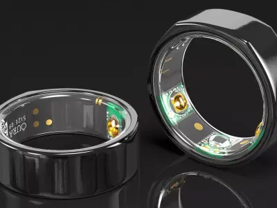 Oura Ring Black 3D model