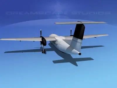 Dehaviland DHC-8 100 Executive Charter 3D model