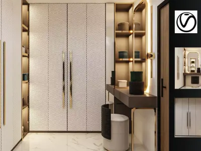 Dressing Room modern02 Free 3D model
